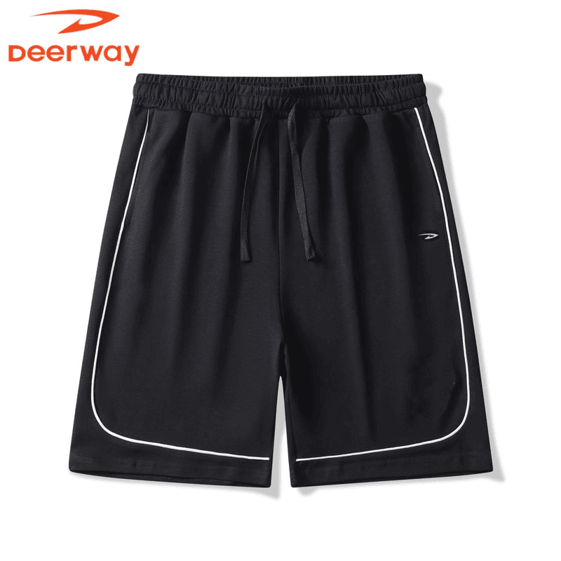 Deerway/德尔惠情侣款短裤夏季潮流舒适五分裤棉休闲运动宽松