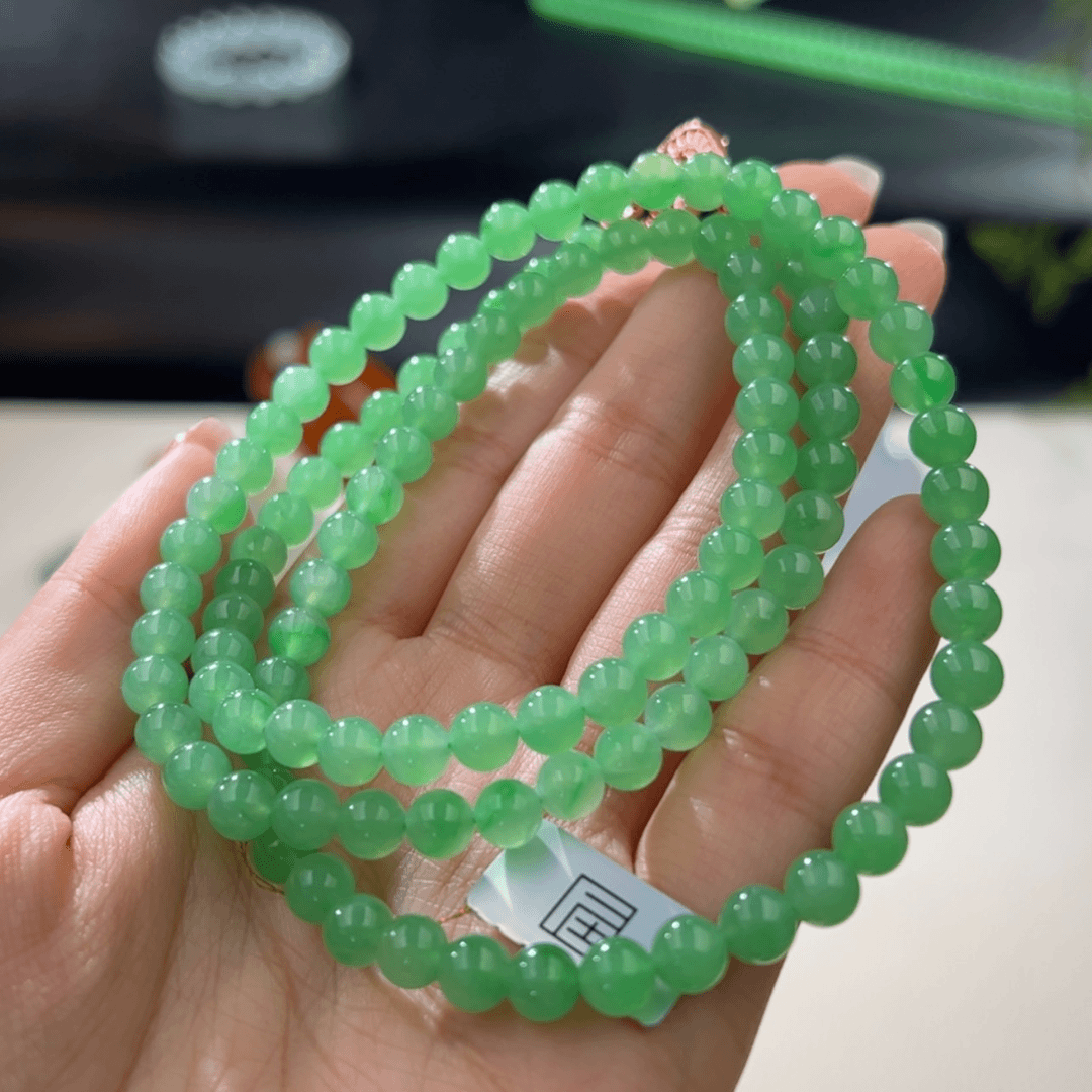 【闪购商品】定制翡翠鑫未镶嵌穿**海