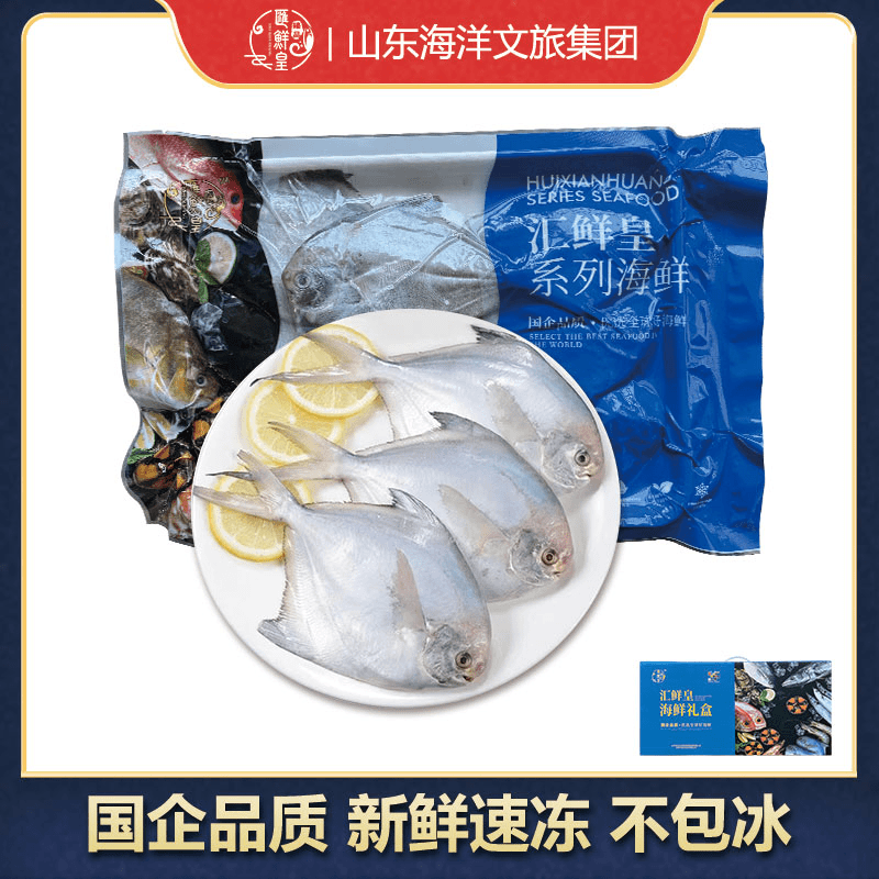 【国企品质】银鲳鱼500g*4 新鲜冷冻刺少肉多无冰衣 清蒸红烧