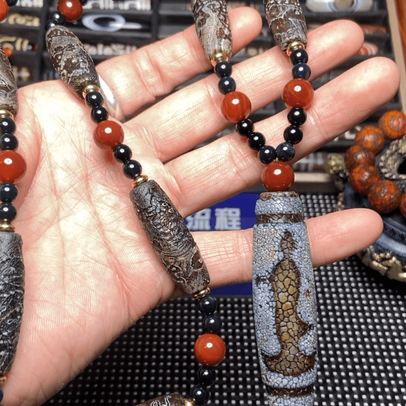 【闪购商品】玛瑙/玉髓项链未镶嵌大*虫