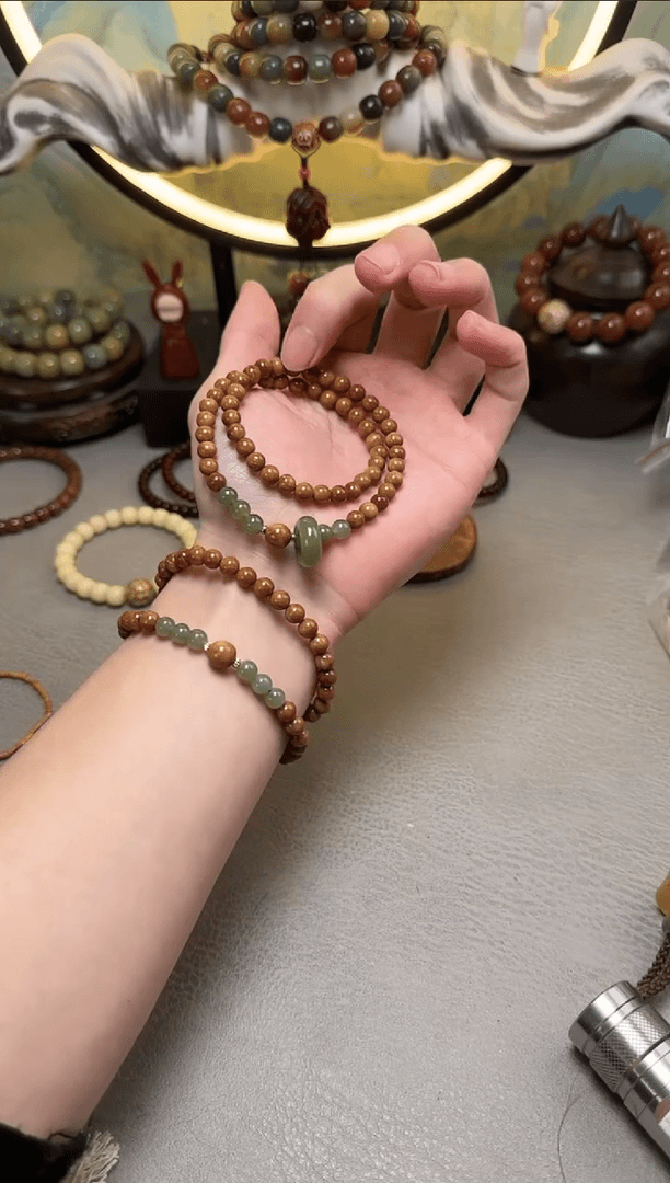 【闪购商品】库克吊坠库克双圈和田跑环