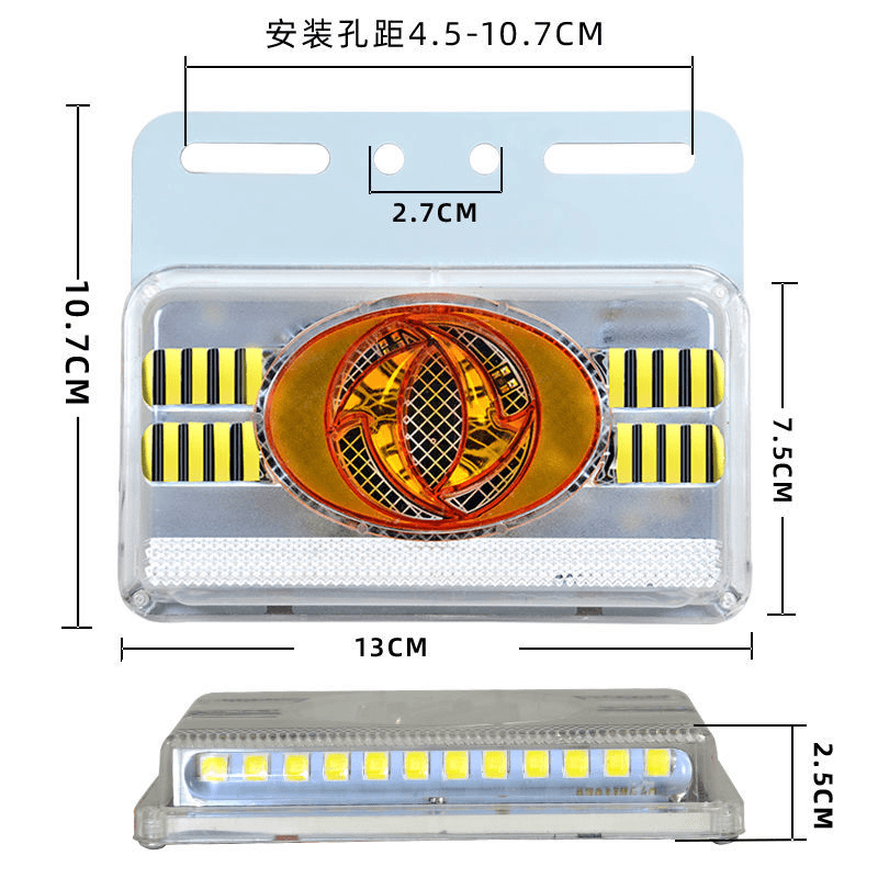 6d车标车标照地边灯