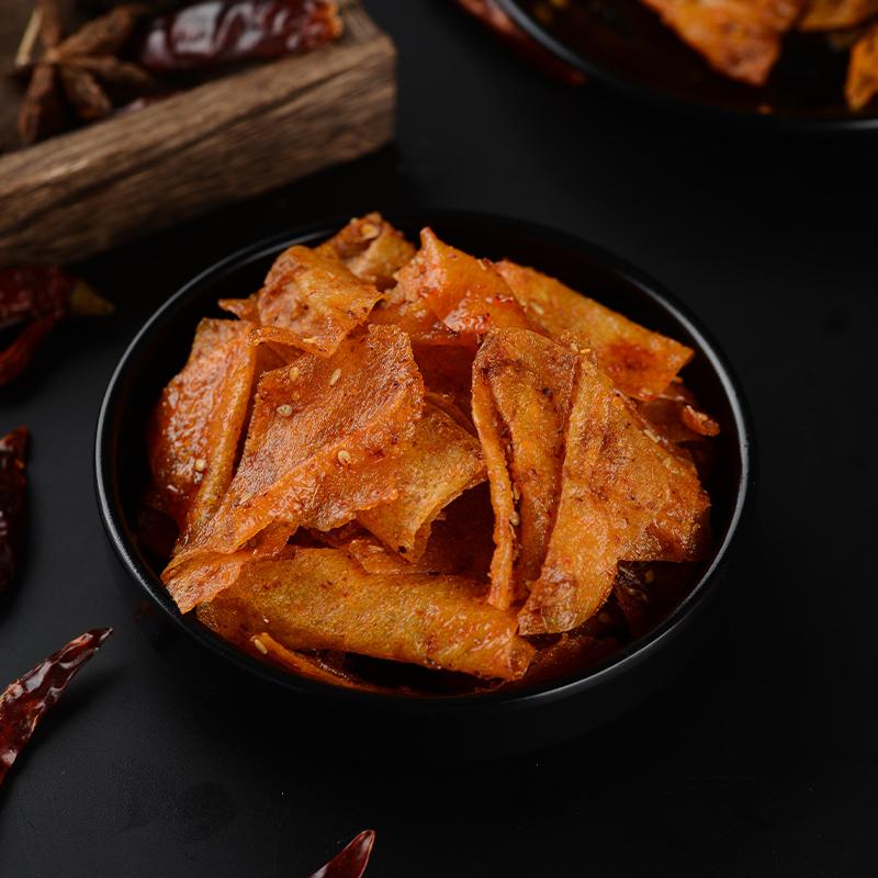 童年豆皮60克湖南平江特产手工调味小吃香辣传统豆制品经典优质-2